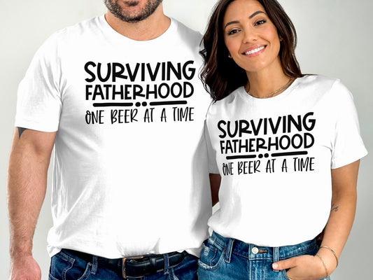 Surviving Fatherhood One Beer At A Time T-shirt product type