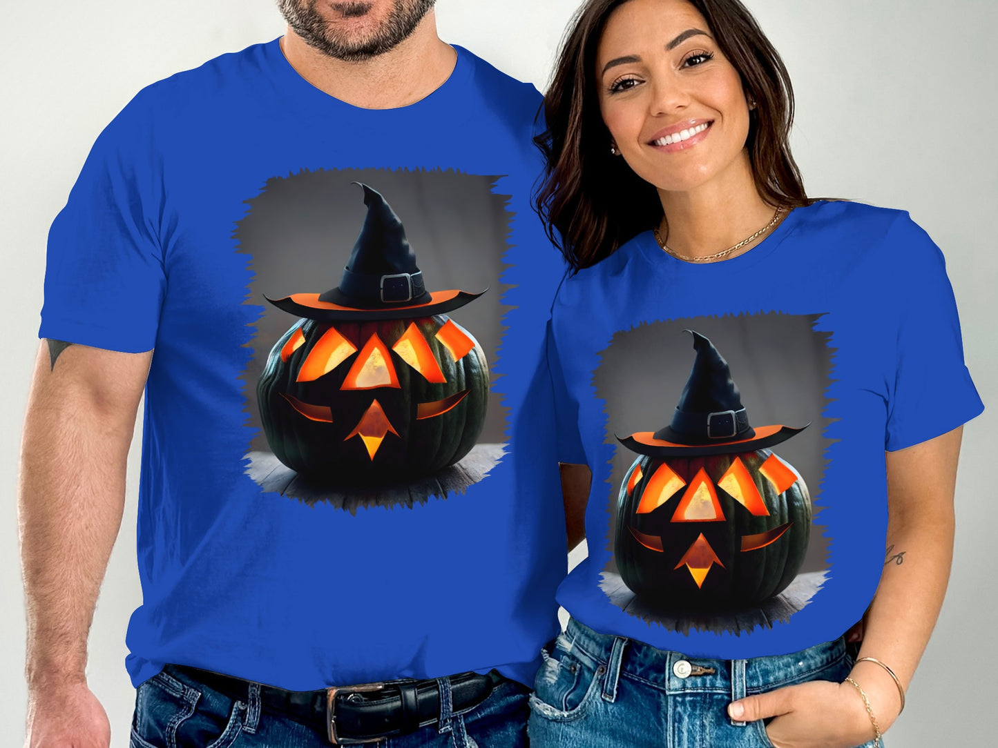 Spooky Pumpkin Face Halloween Matching Shirt product type