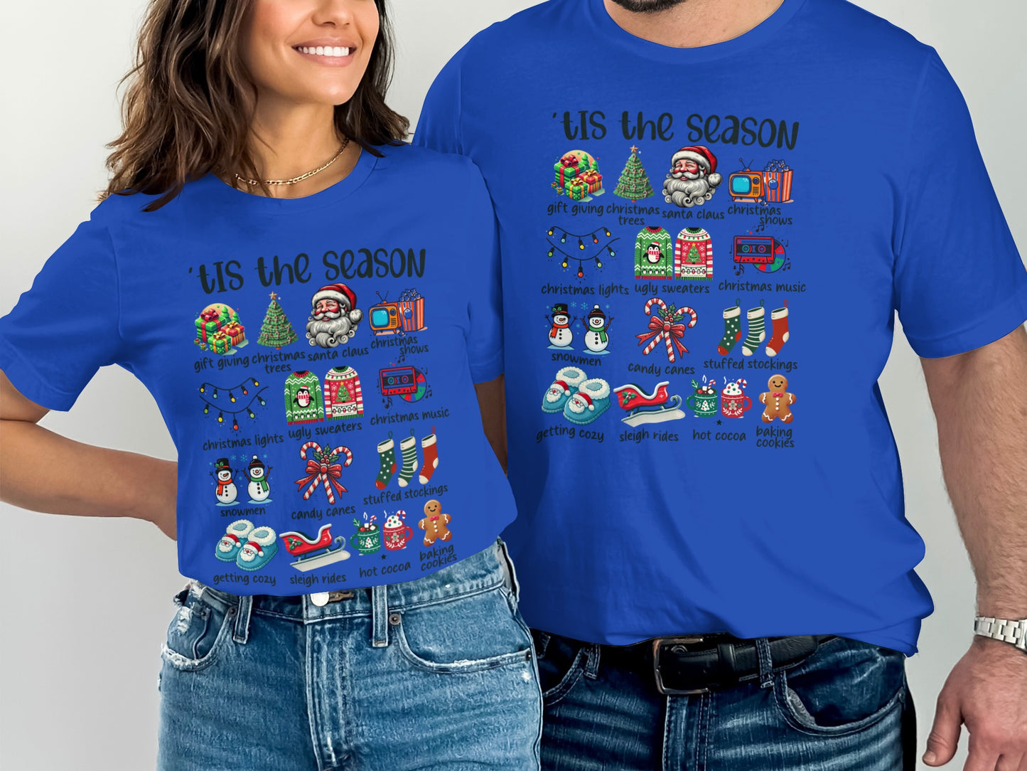 Festive 'Tis the Season Christmas Themed Apparel