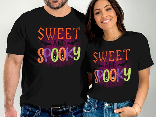 Sweet and Spooky Graphic Halloween T-Shirt product type