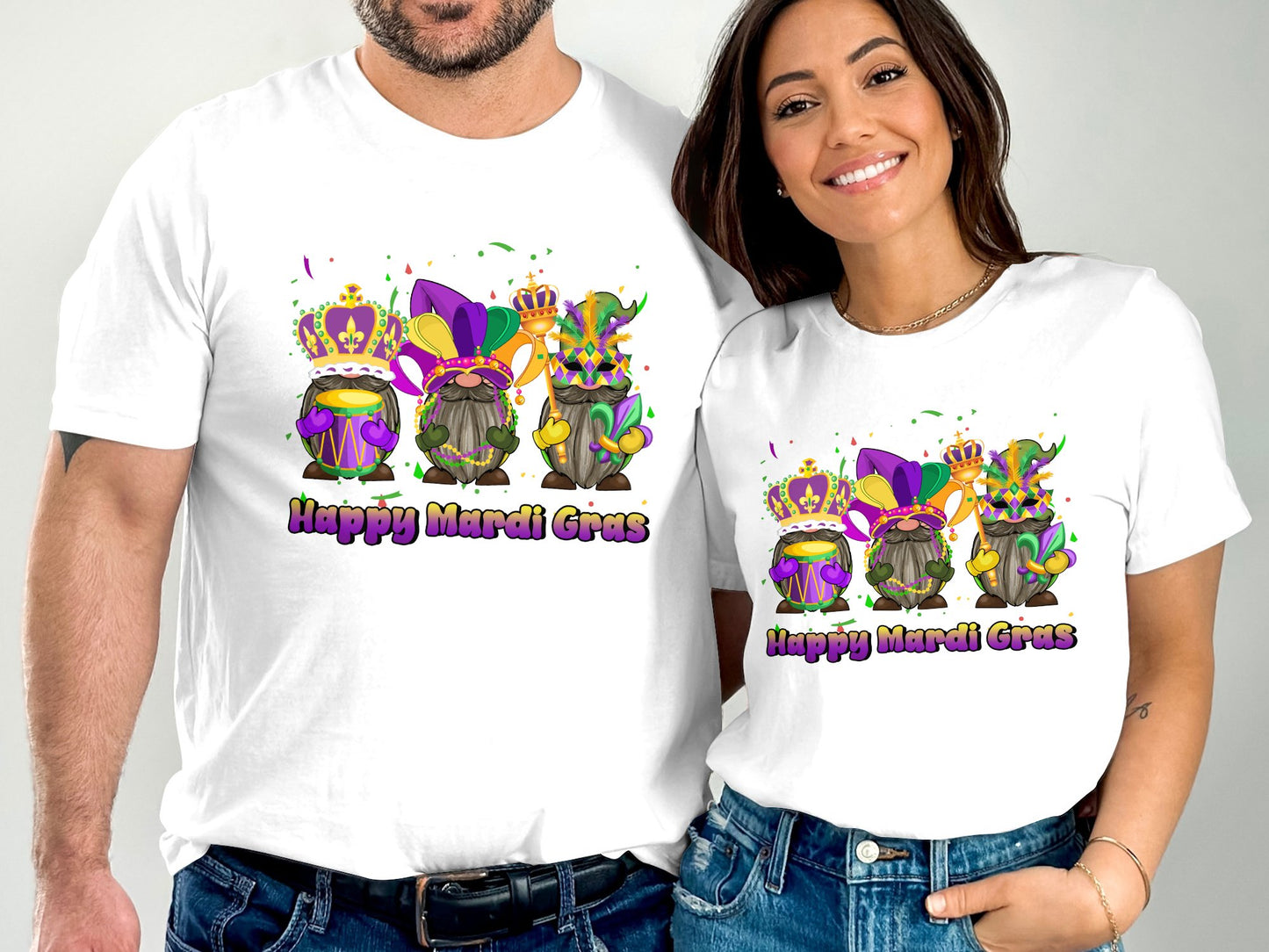 Happy Mardi Gras Gnomes T-shirt