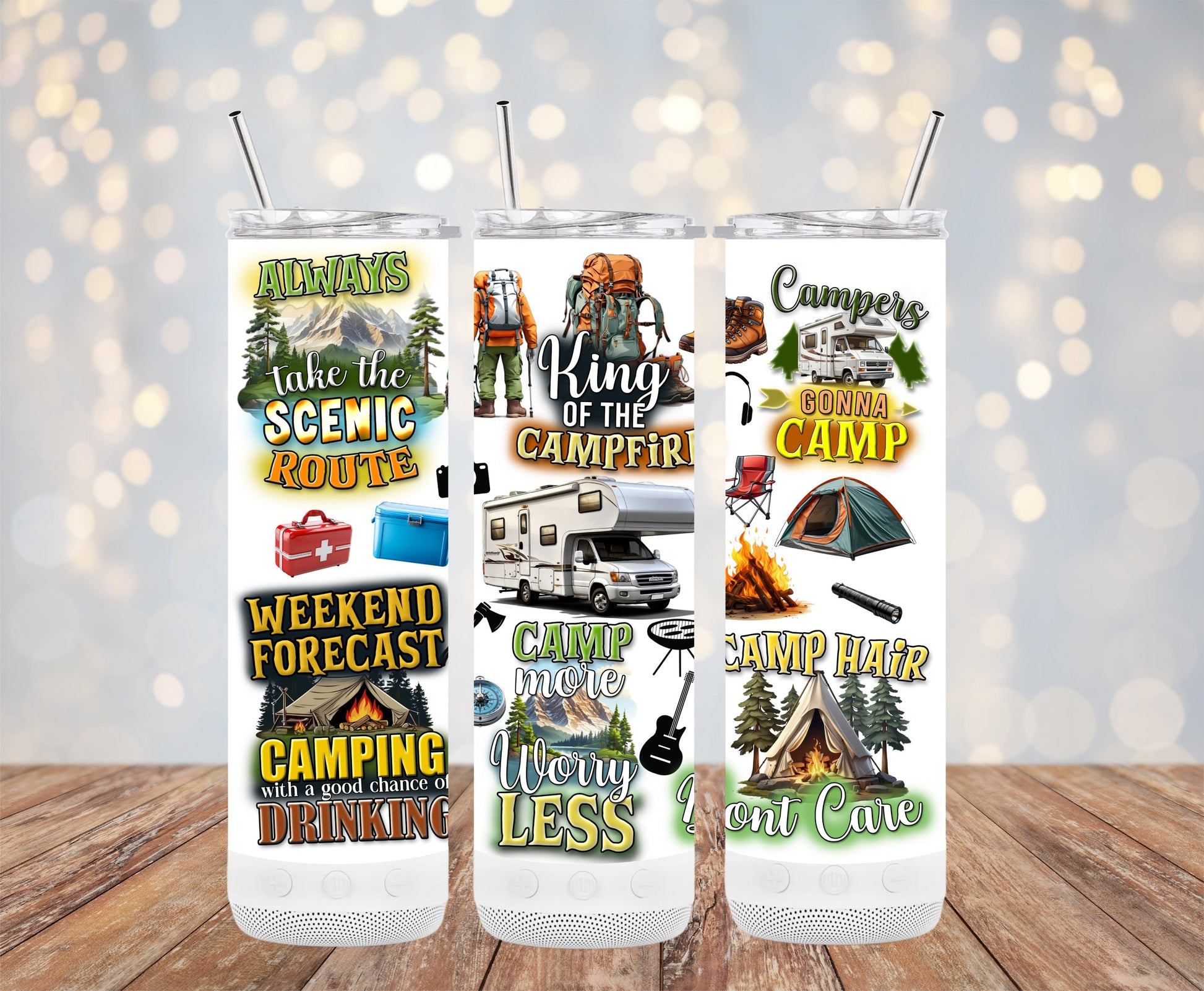 Scenic Camping Designs for Insulated Tumbler product type