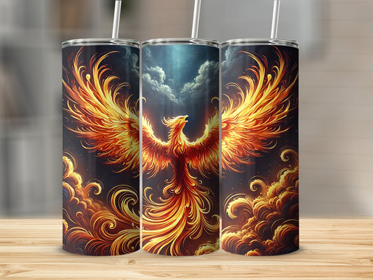 Majestic Phoenix Artwork Tumbler Stunning Travel Mug product type