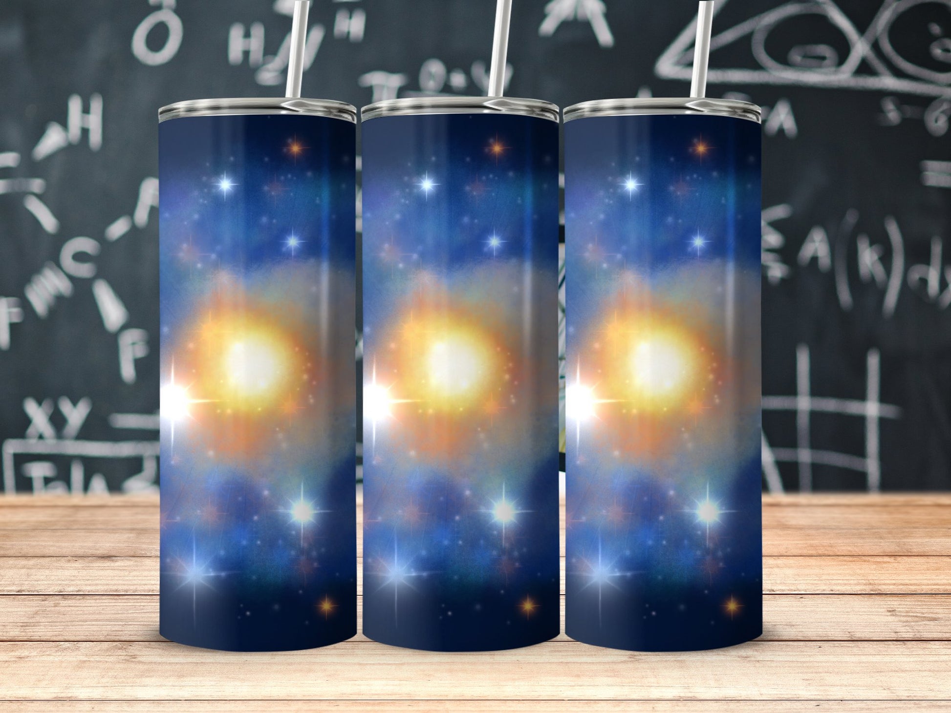 Vibrant Glowing Galaxy Stainless Steel Tumbler product