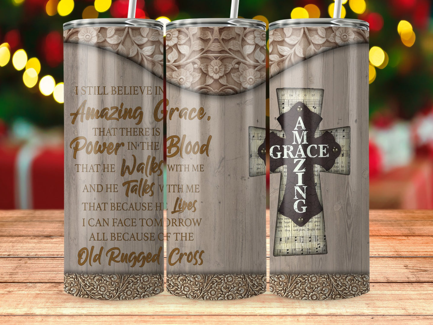 Amazing Grace Old Rugged Cross Inspirational product
