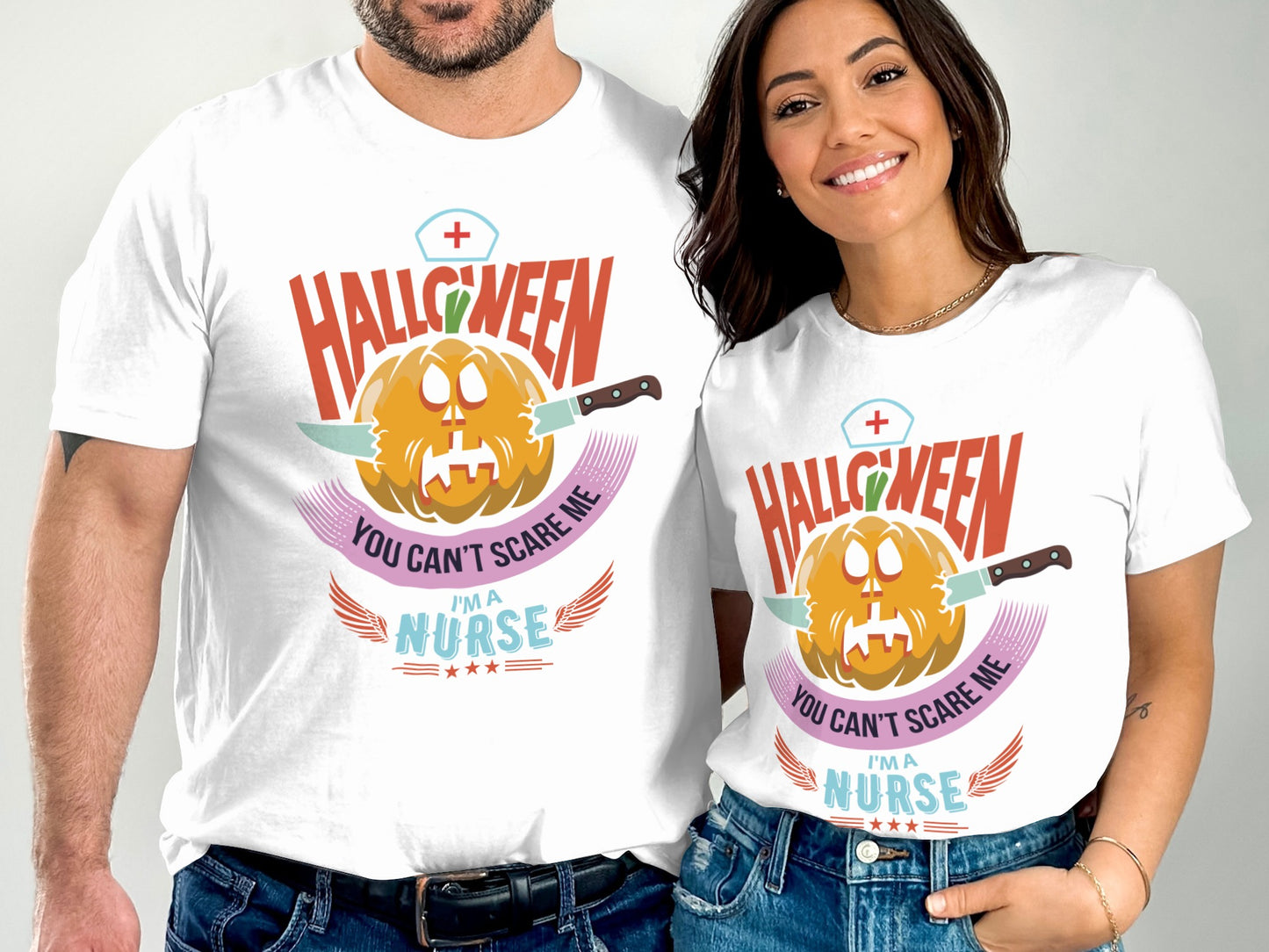 Halloween Nurse You Can't Scare Me T-shirt product type