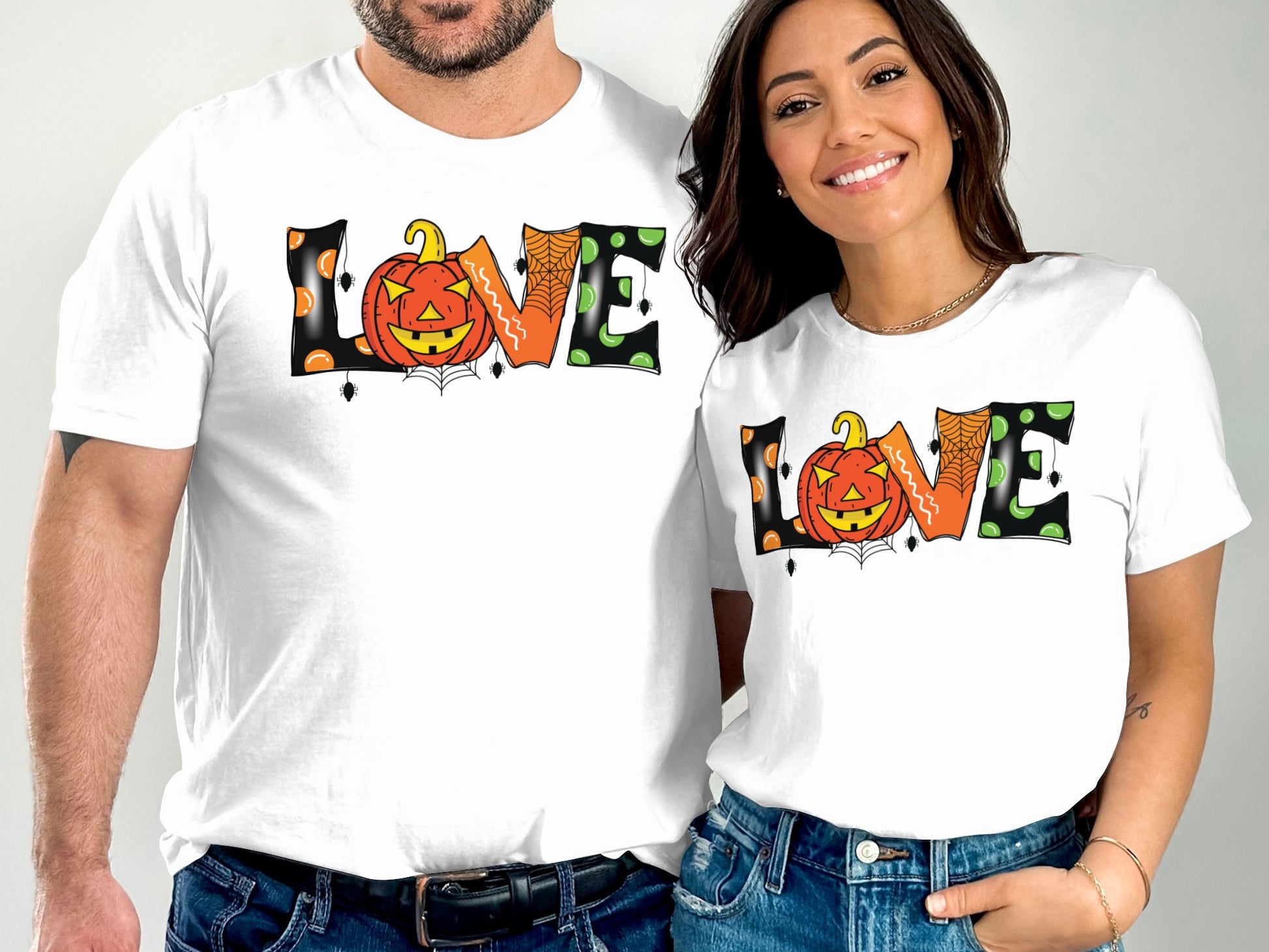 Halloween Love Graphic T-Shirt Matching Couple product type
