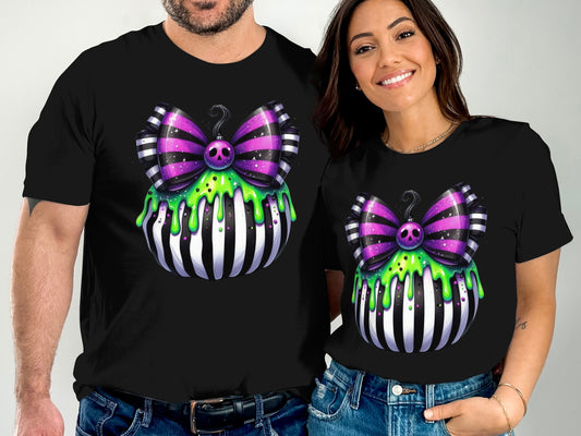 Colorful Melting Bow Graphic Unisex T-Shirt product type