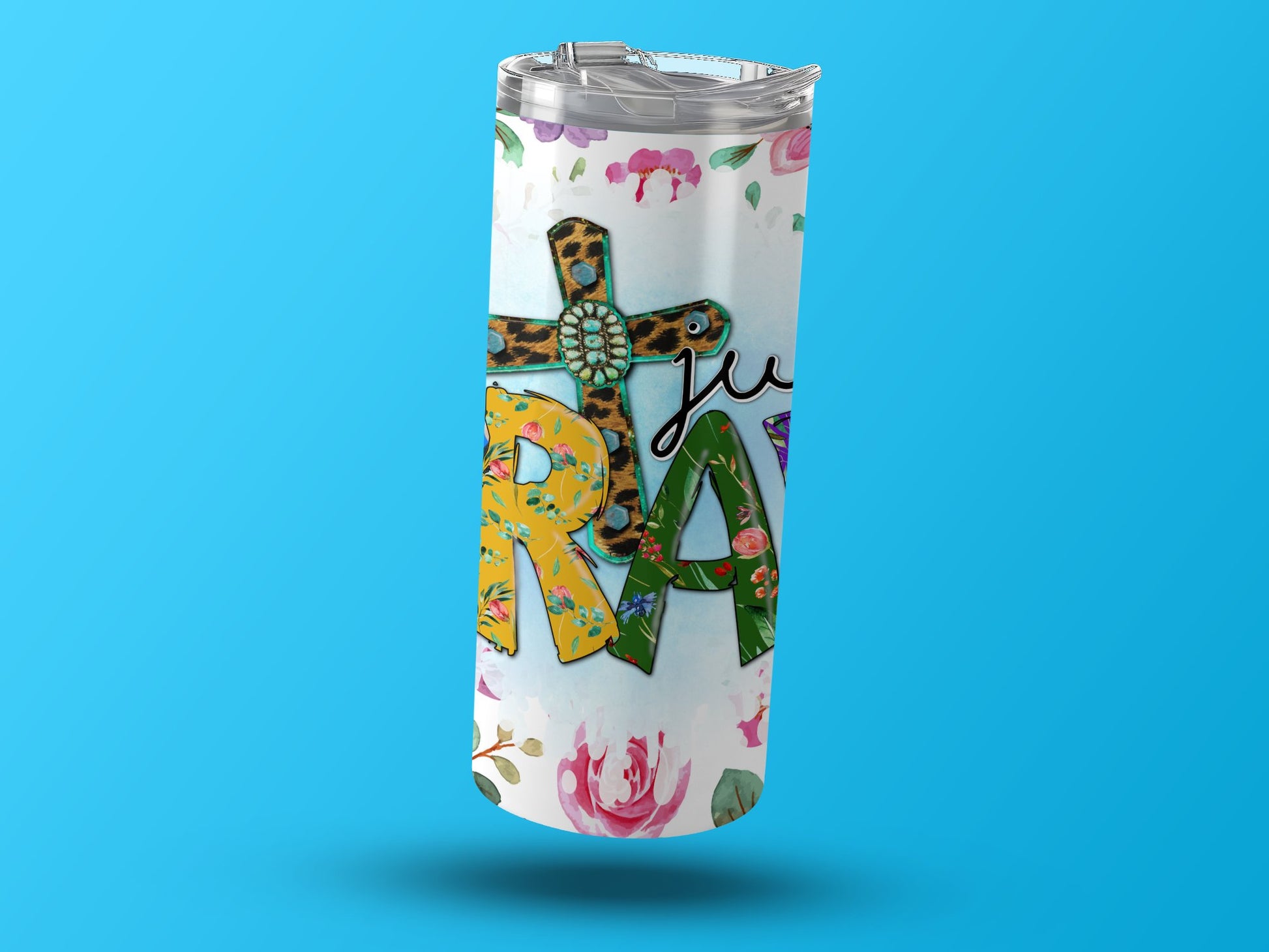 Colorful Inspirational Floral Design Beverage Holder product