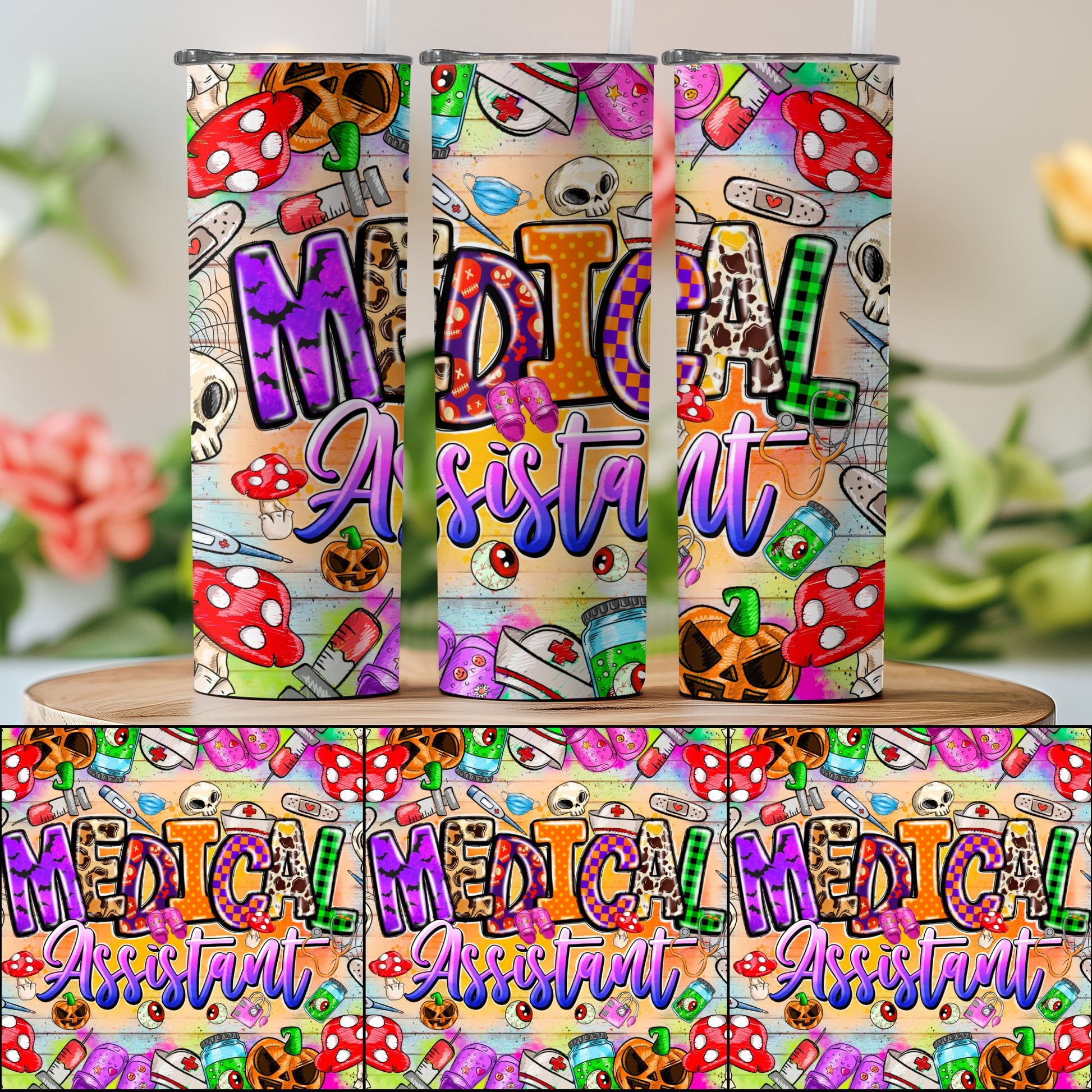 Colorful Medical Assistant Themed Drinkware product