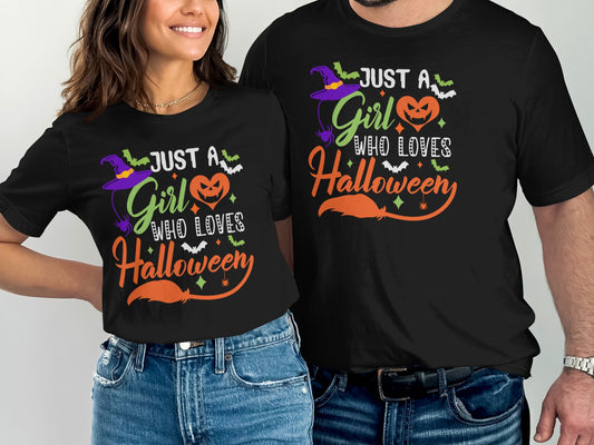 Just A Girl Who Loves Halloween T-Shirt product