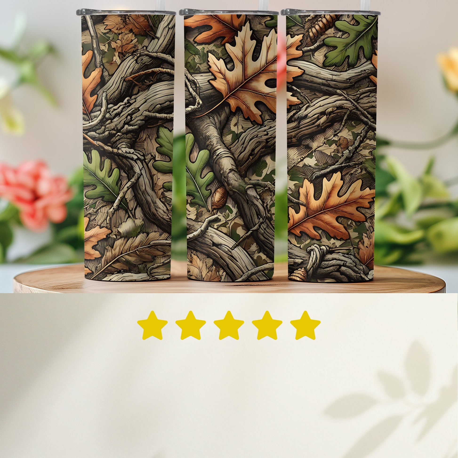 Autumn Leaves and Branches Design Tumbler product