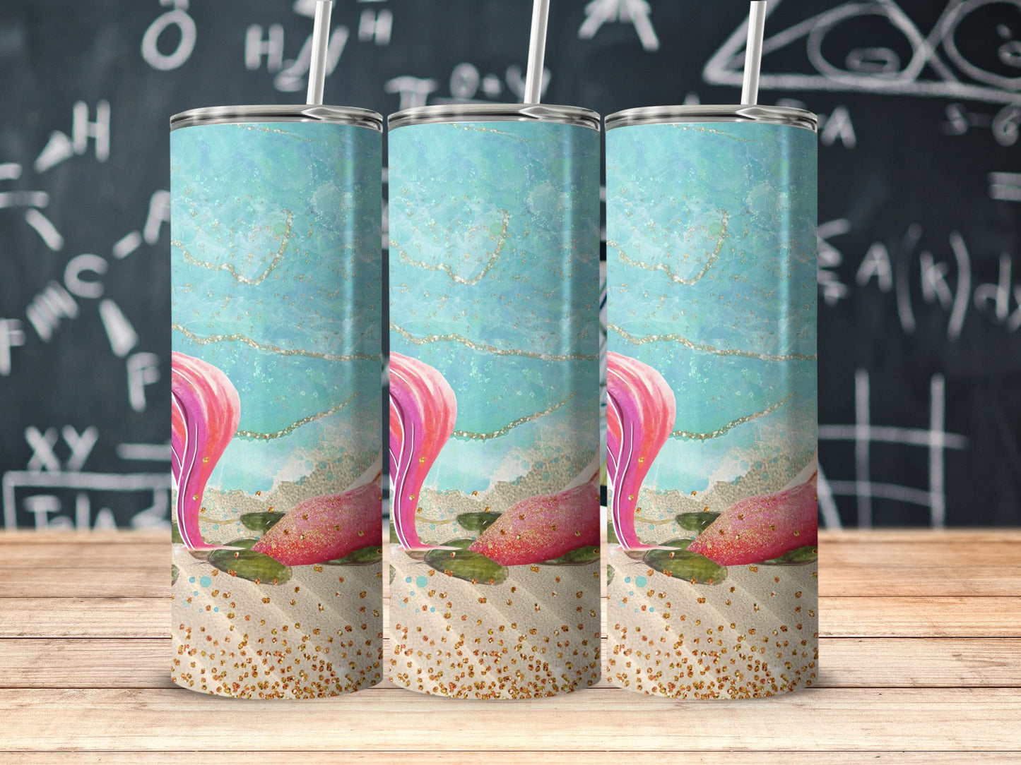 Colorful Underwater Mermaid Theme Drinkware product type