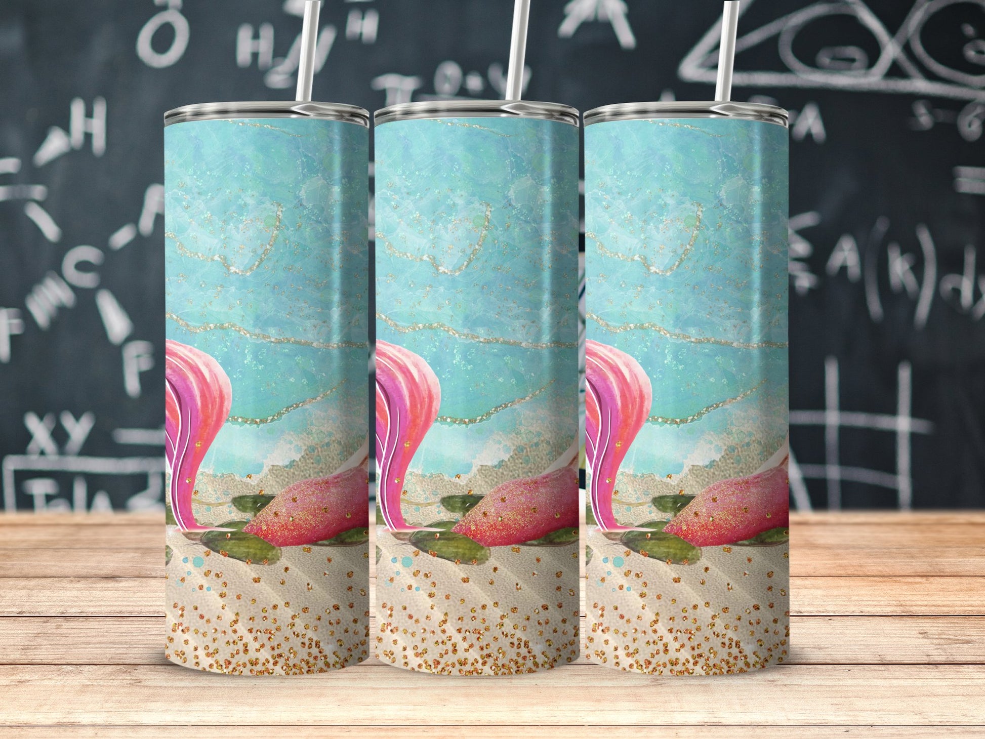 Colorful Underwater Mermaid Theme Drinkware product type