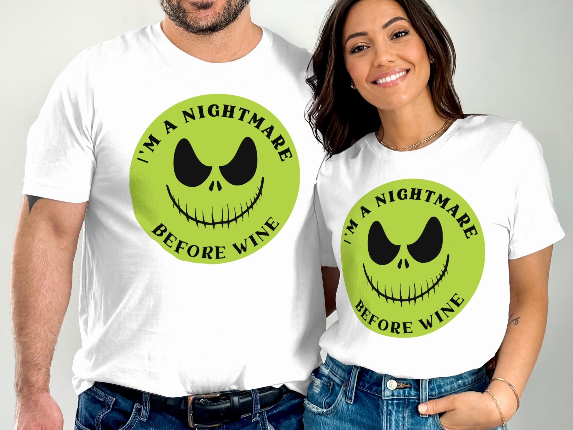 I'm A Nightmare Before Wine Graphic T-Shirt product type