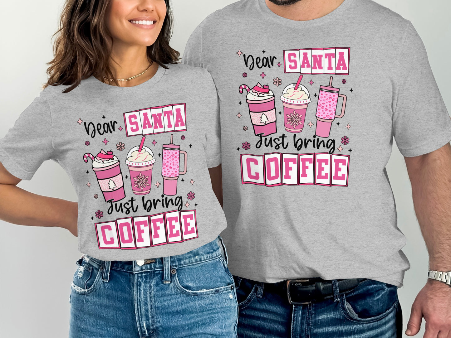 Dear Santa Just Bring Coffee T-shirt