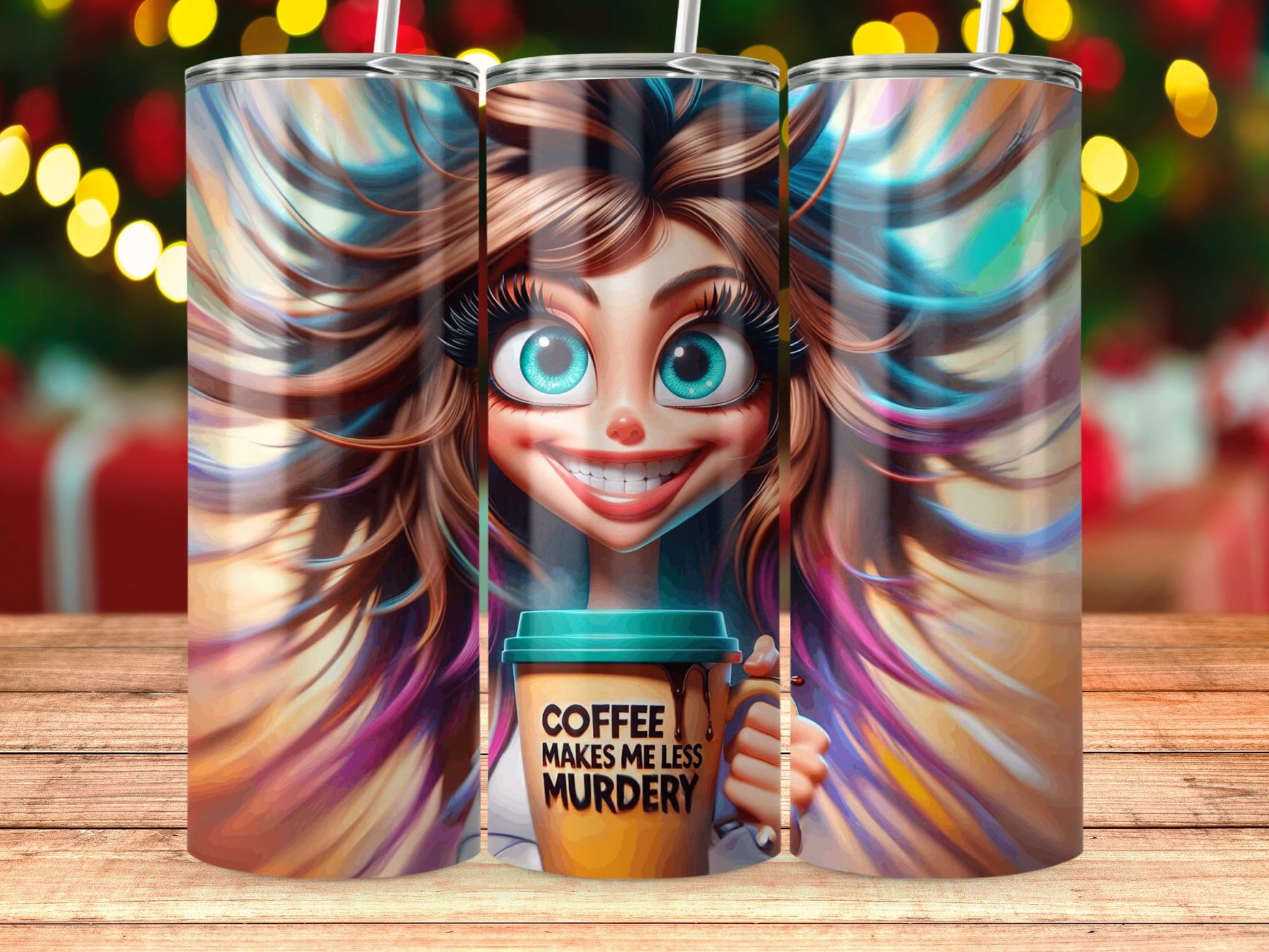 Coffee Makes Me Less Murdery Mug product
