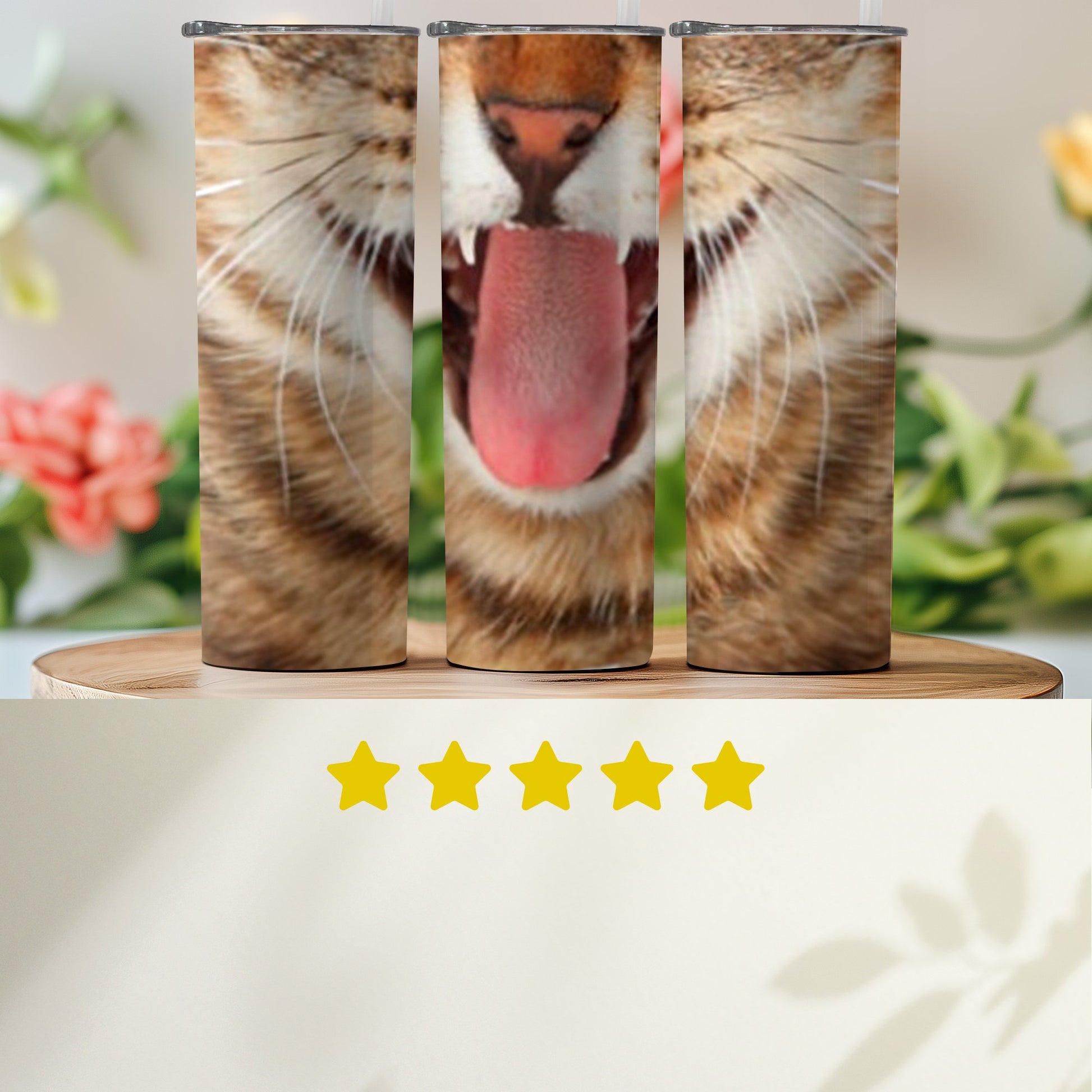 Funny Cat Face Close-Up Tall Skinny Tumbler product