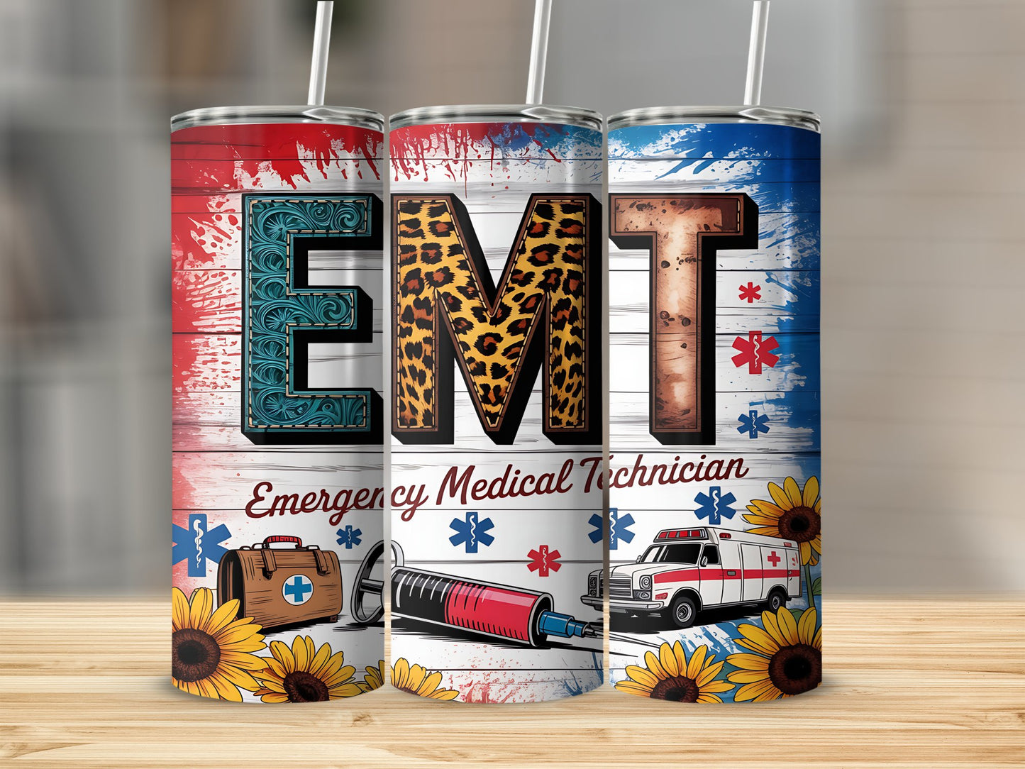 EMT Emergency Medical Technician tumbler product