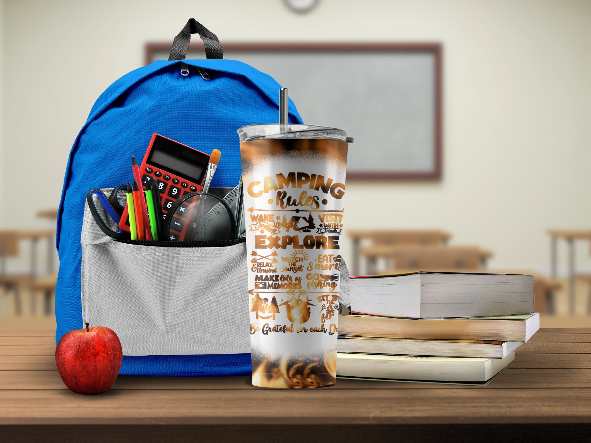 Camping Rules Explore Motivational Tumbler product