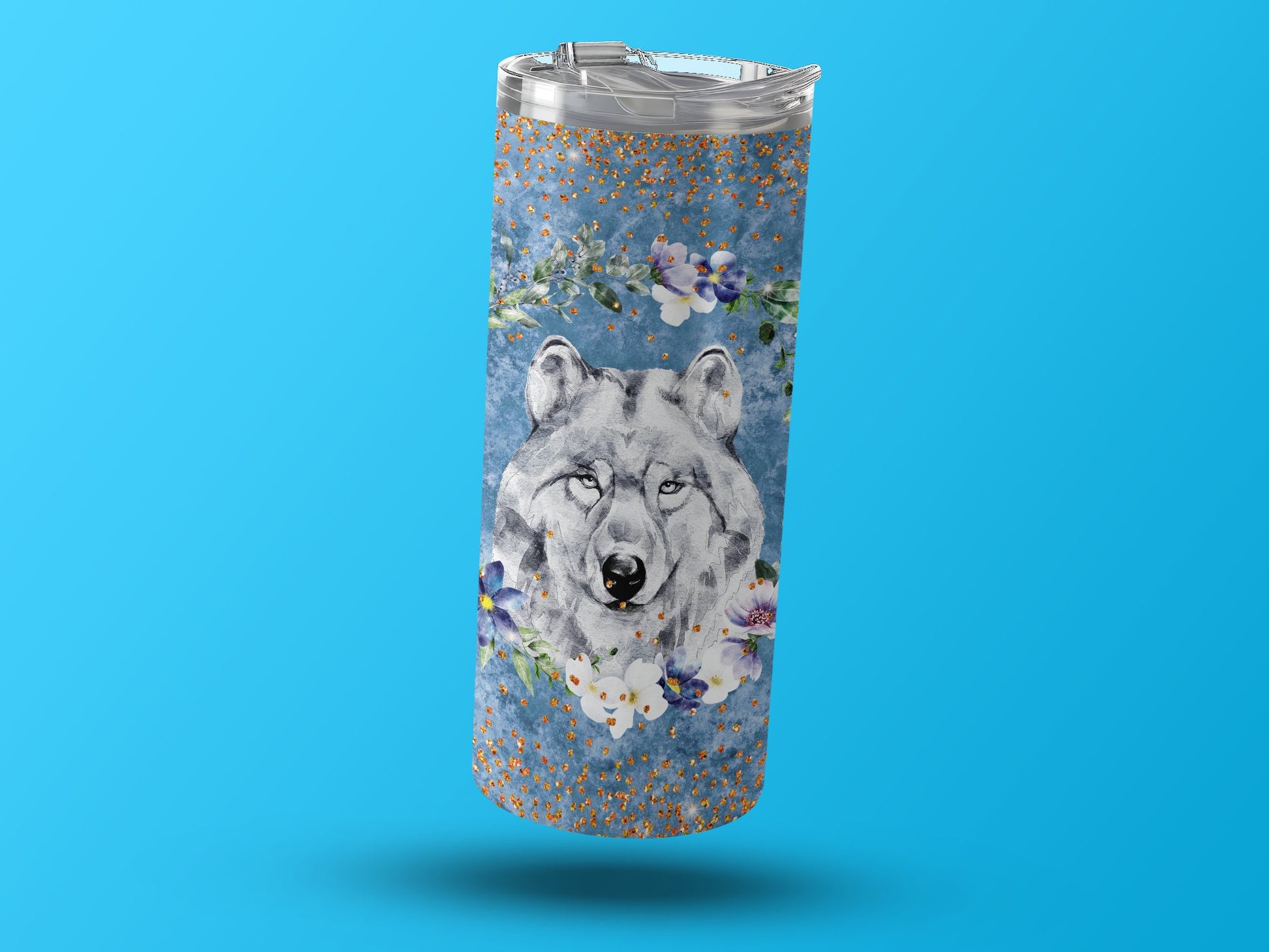 Blue Wolf Art Insulated Tumbler Drinkware product
