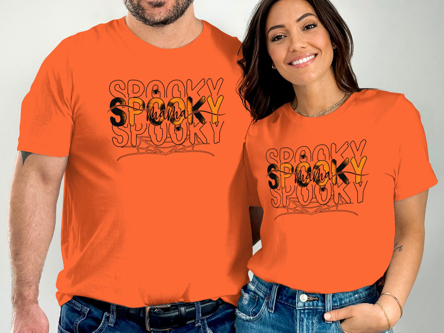 Matching Spooky Graphic Halloween T-shirt product type
