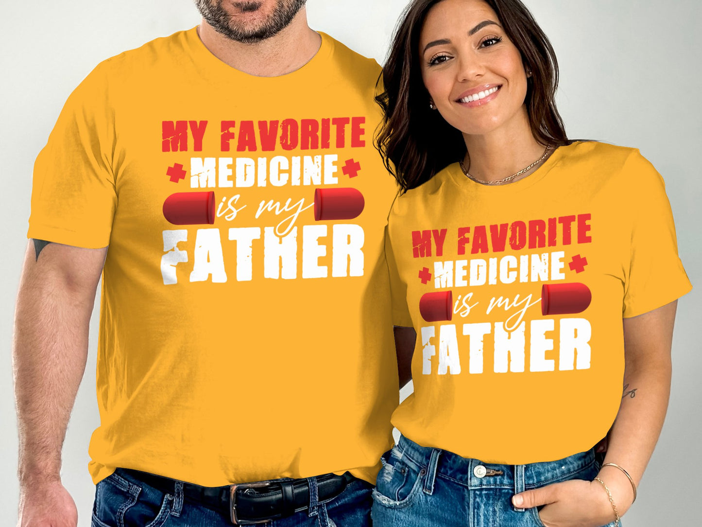 My Favorite Medicine Is My Father Graphic Shirt product