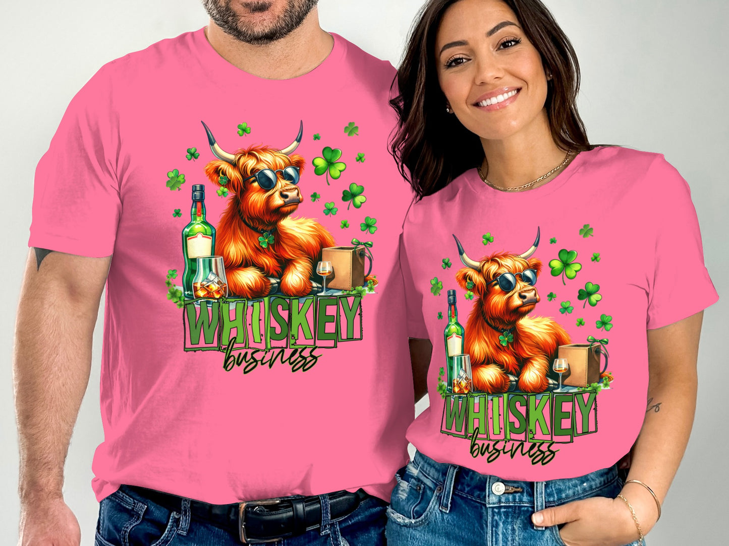 Funny Whiskey Business Scottish Highland Cow Shirt