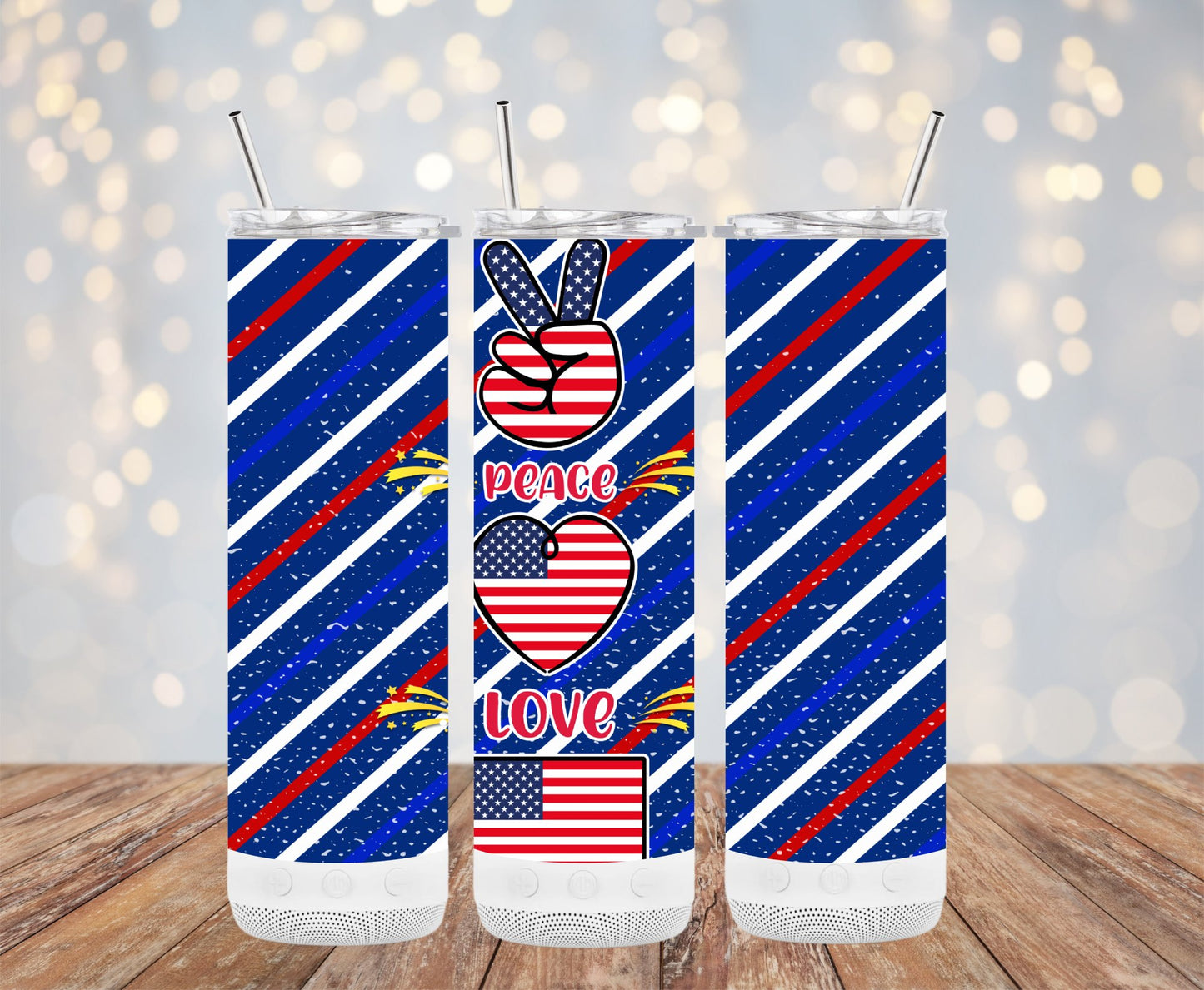 Peace Love America  91578 Tumbler