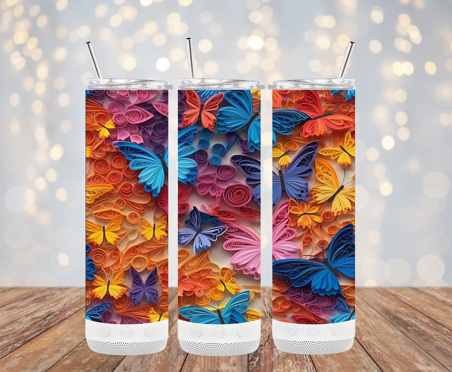 3D Butterfly Tumbler