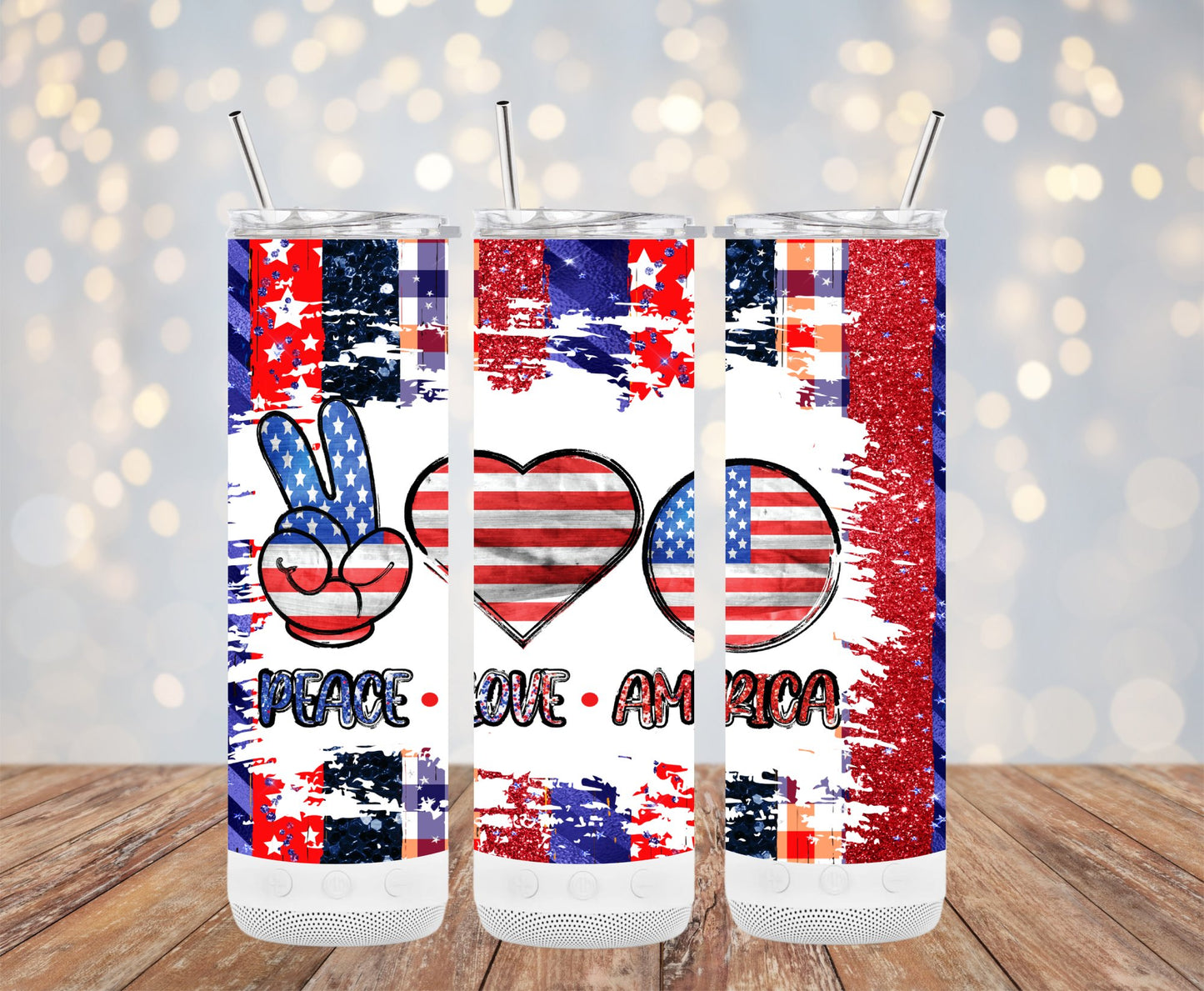 Peace Love America 91558 Tumbler