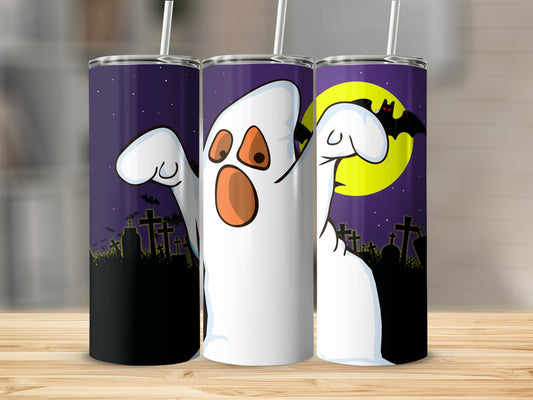 Spooky Ghost Graveyard (Halloween Tumblers)