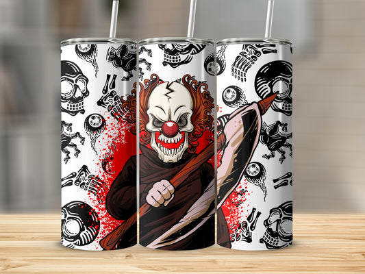 Creepy Clown Grim Reaper (Halloween Tumblers)