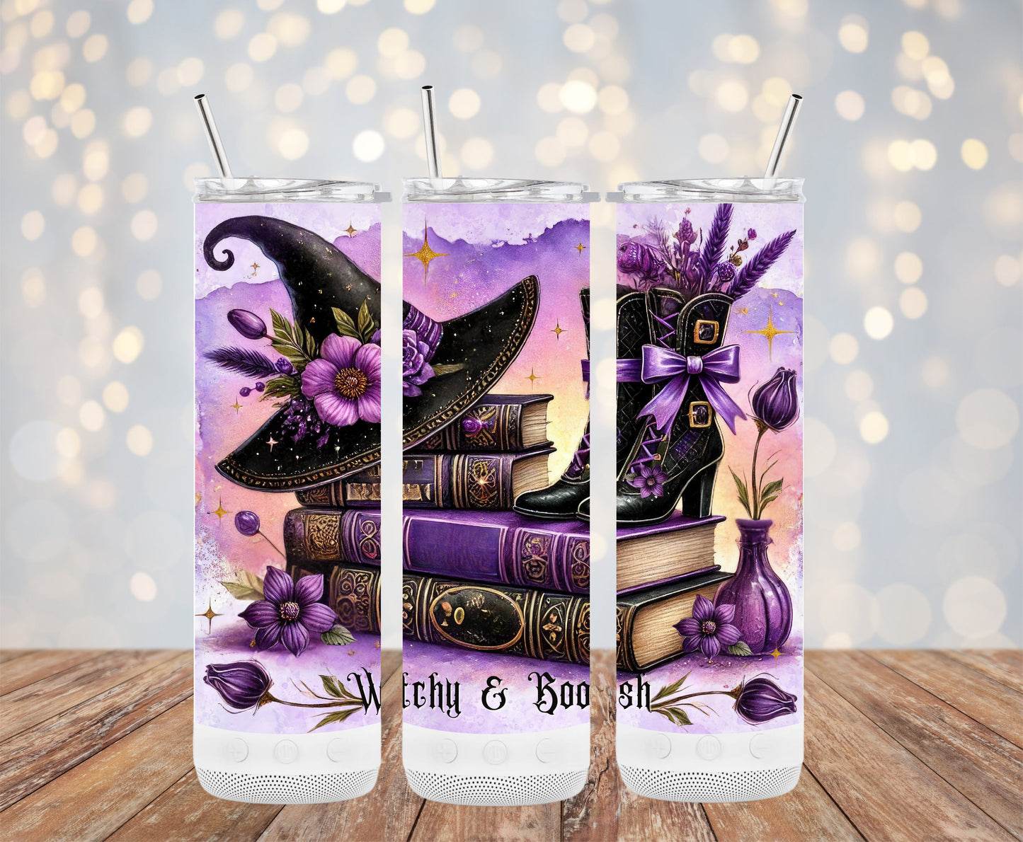 Witchy and Bookish Tumbler