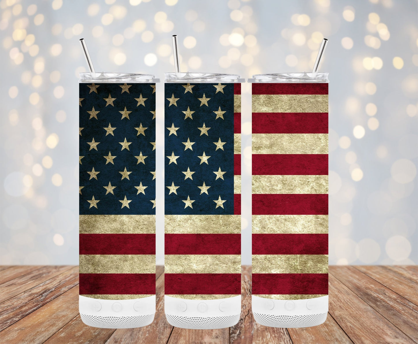 Rustic American Flag 91584 Tumbler