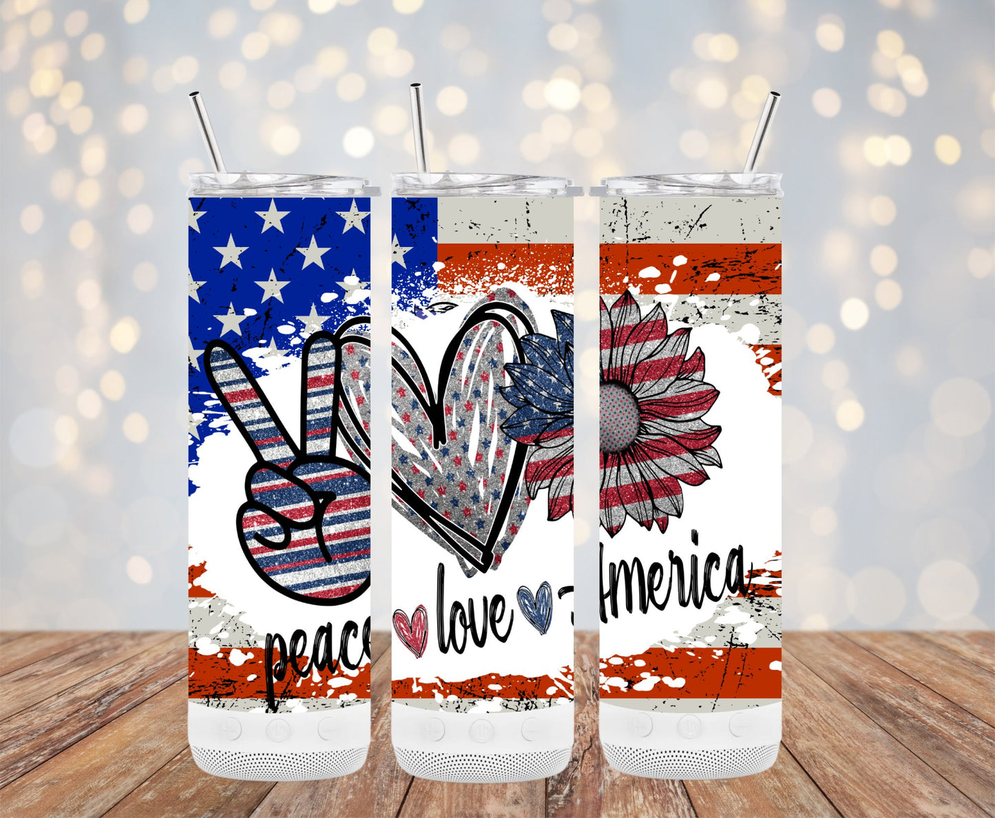 Peace Love America 91474 Tumbler