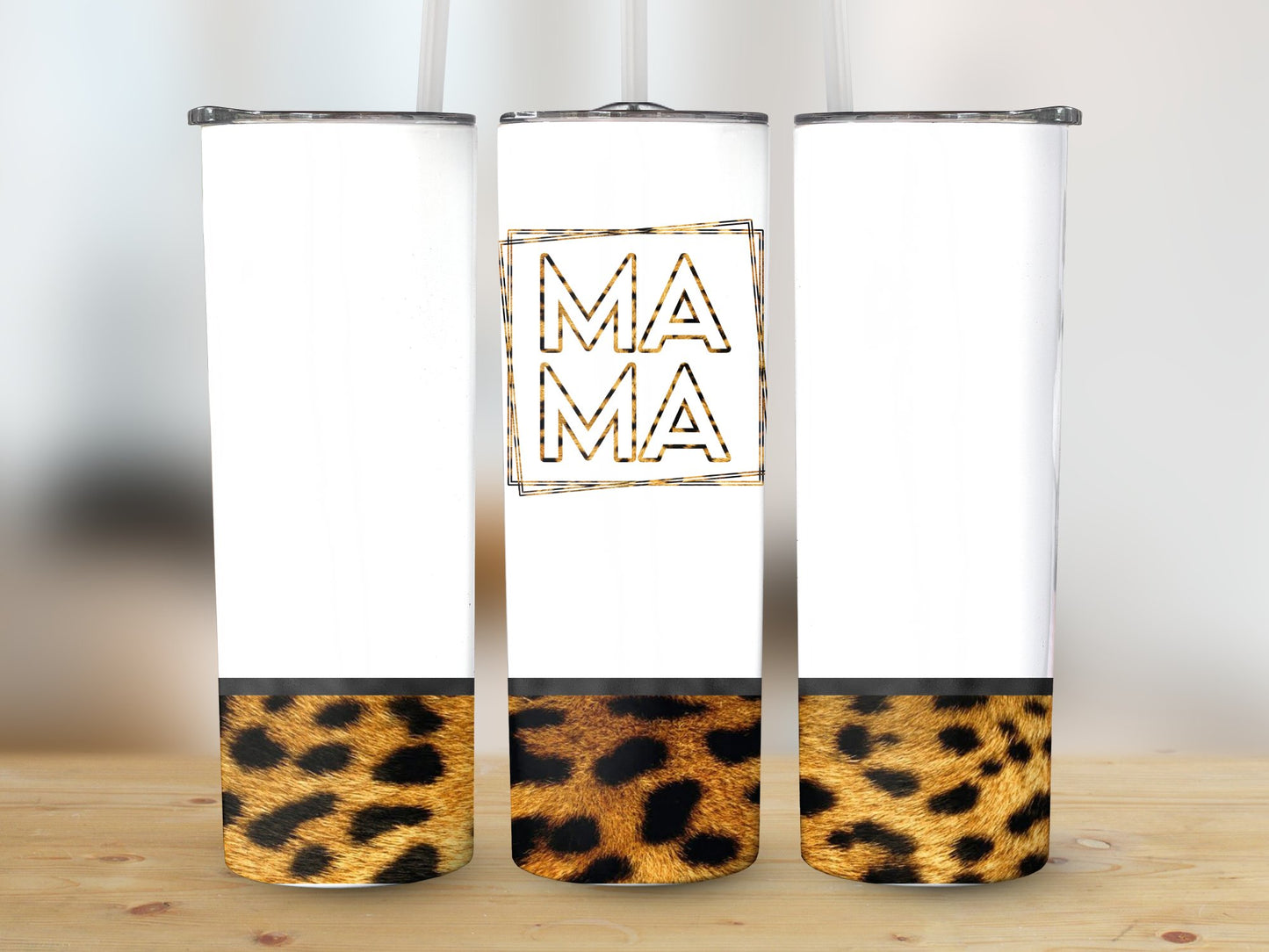 Mama Cheetah Bottom Tumbler