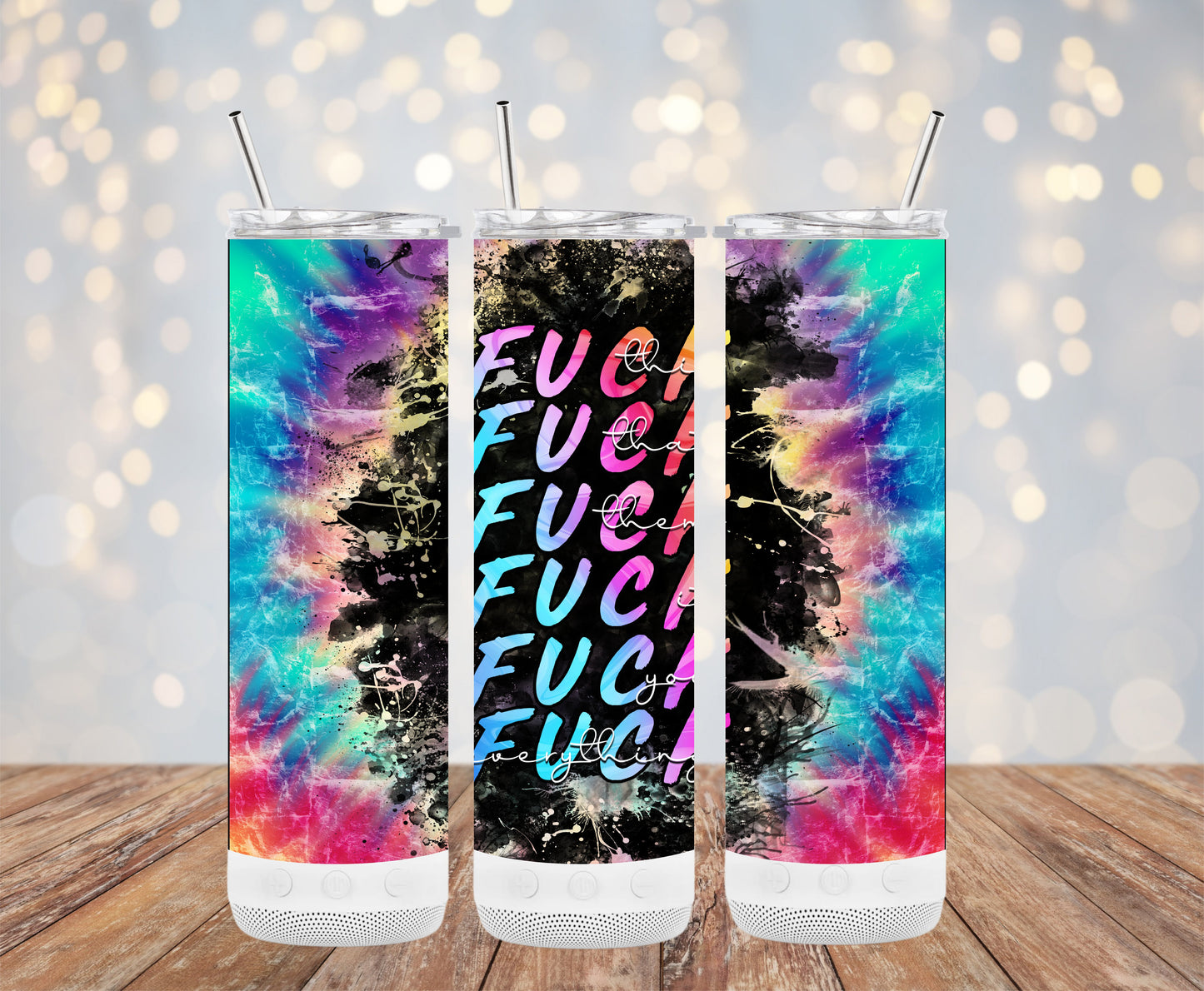 Trendy Colorful Tie-Dye Tumbler, Unique Insulated Drinkware, Bold Statement Design, Reusable Coffee Cup, Travel Mug 20 Oz