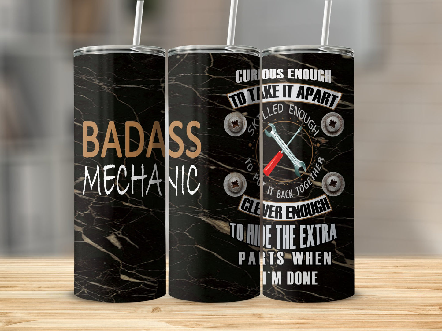 Badass Mechanic Tumbler