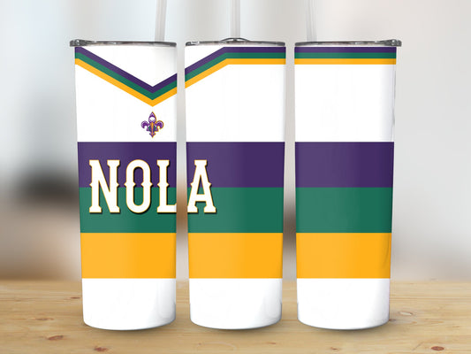 Pelicans Mardi Gras Jersey (Mardi Gras Tumbler)