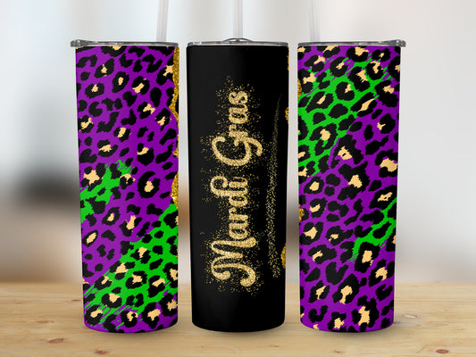 Mardi Gras Leopard Skin (Mardi Gras Tumbler)