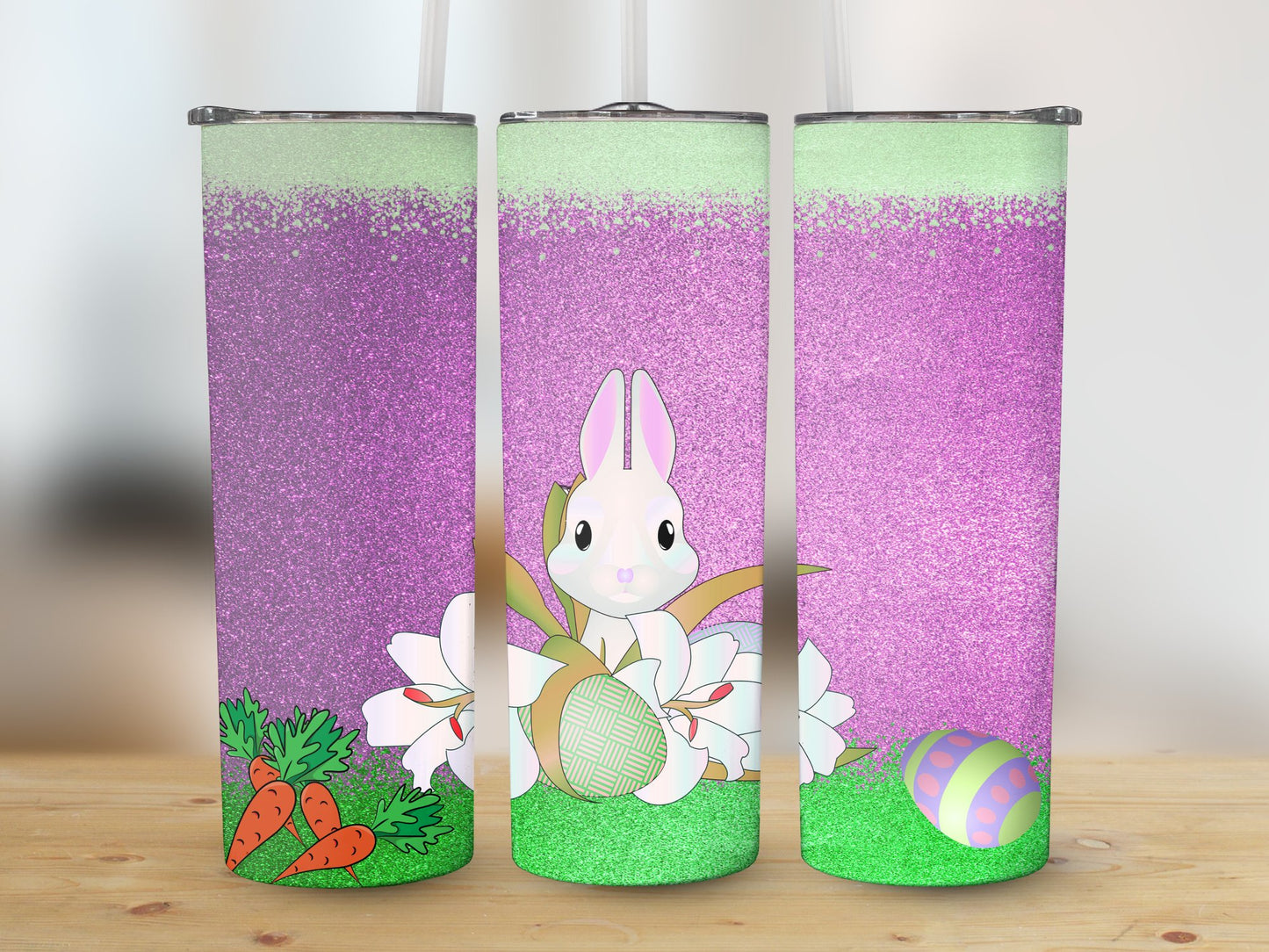 Easter Bunny with Easter Eggs (Easter Tumbler)