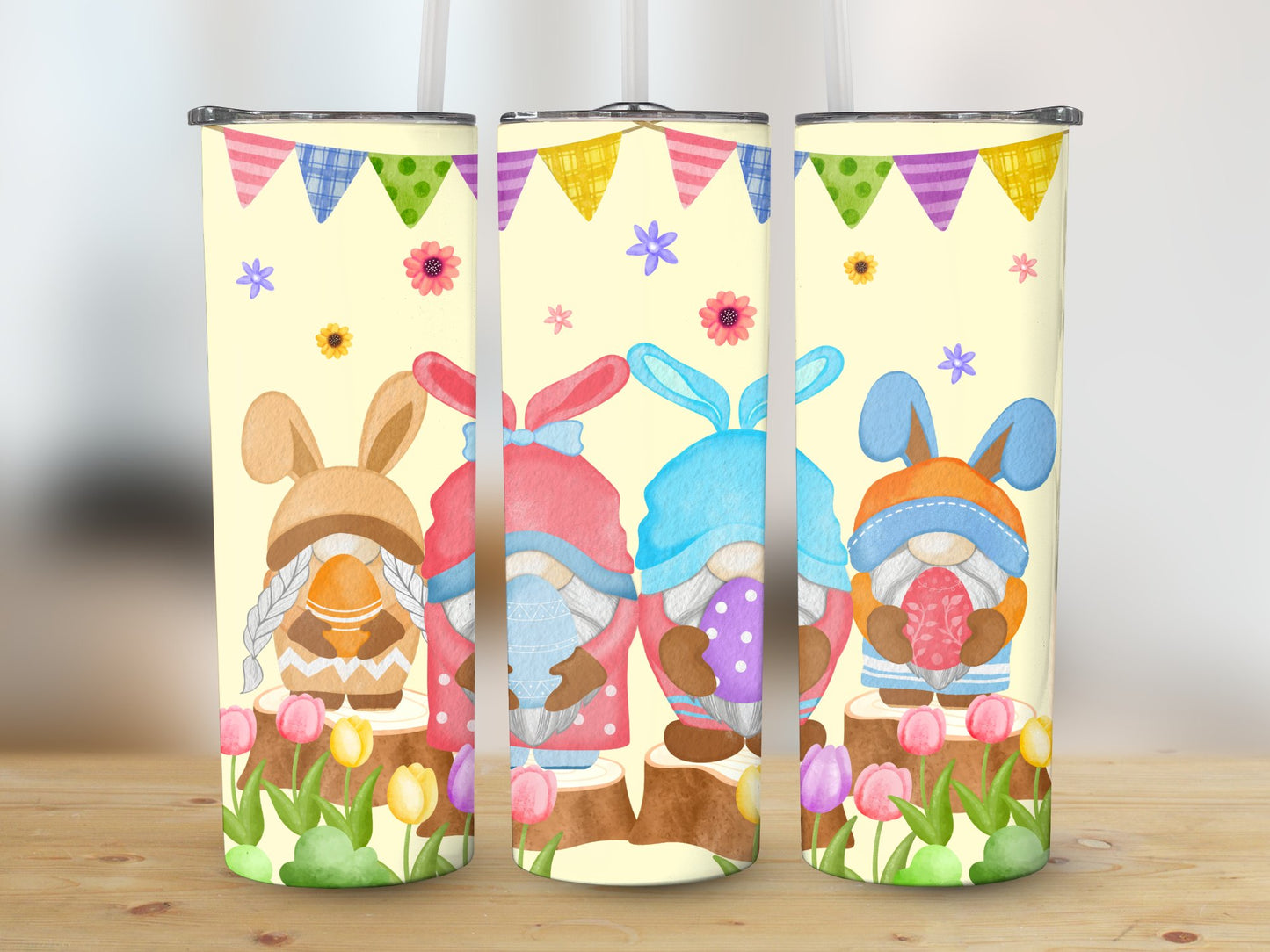 Easter Gnome Bunny 3 (Easter Tumbler)