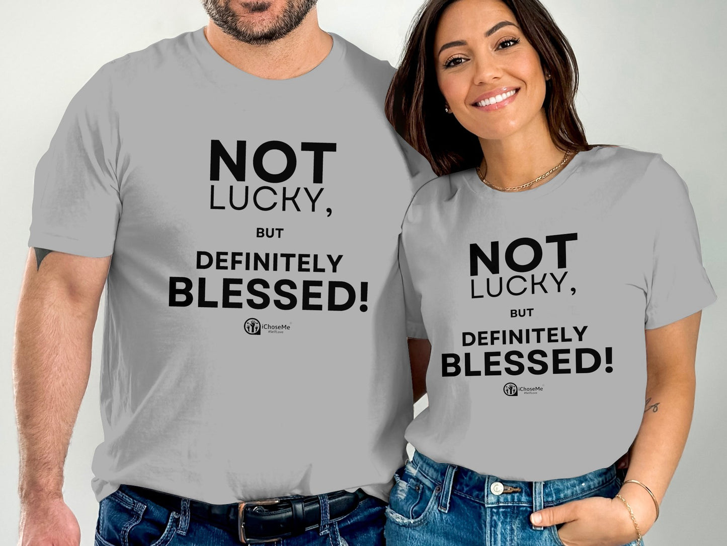 Not Lucky Definitely Blessed--Short Sleeve Shirt