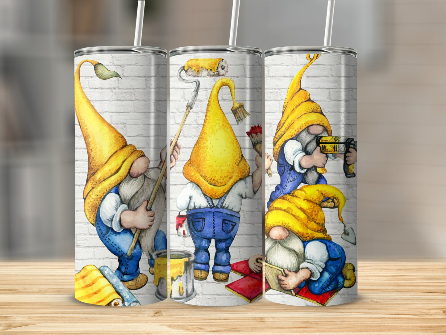 Handyman Dad Gnome Tumbler