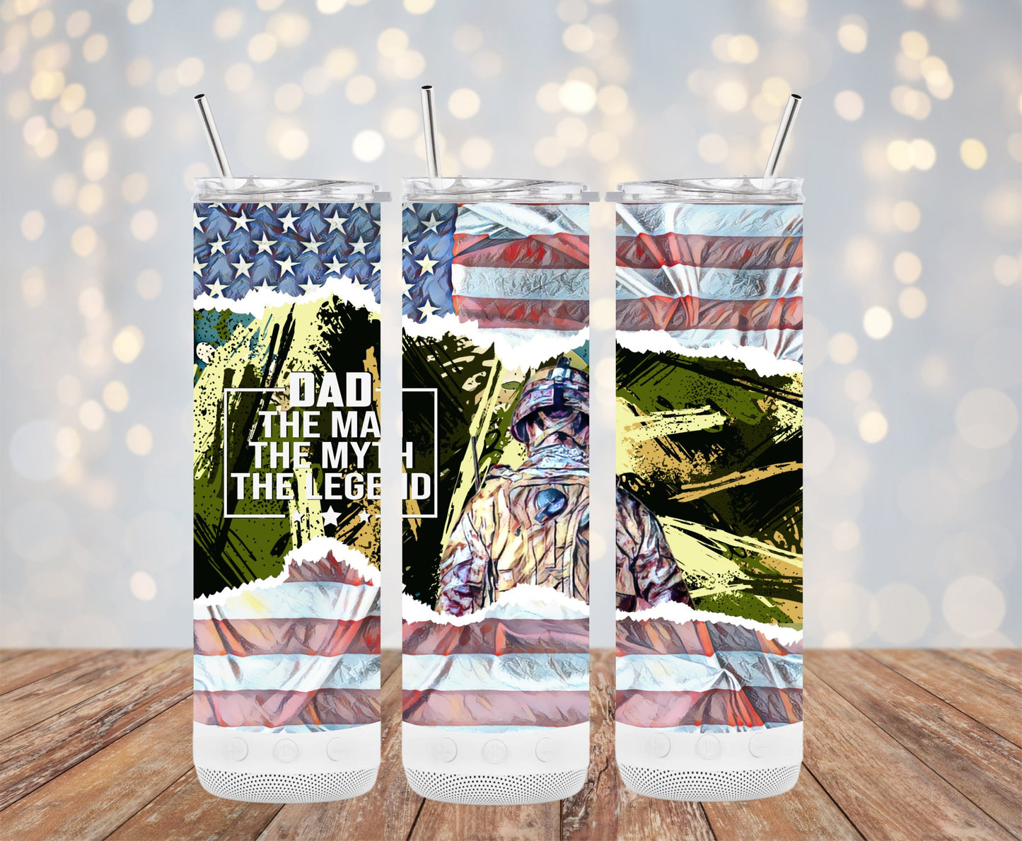 Dad Man Myth Legend American Flag 91003 Tumbler