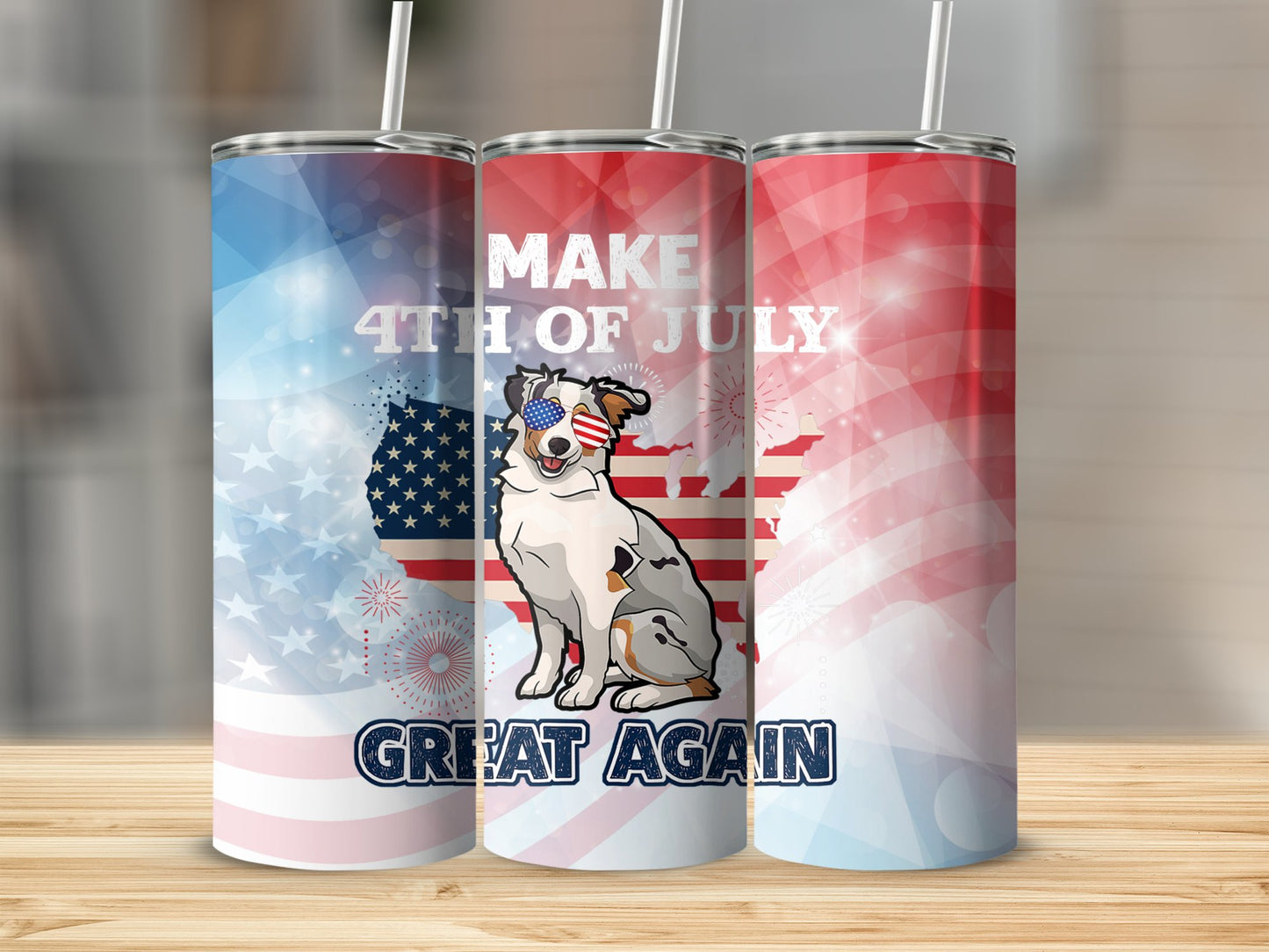 Make 4th of July Great Again Dog 91522 Tumbler