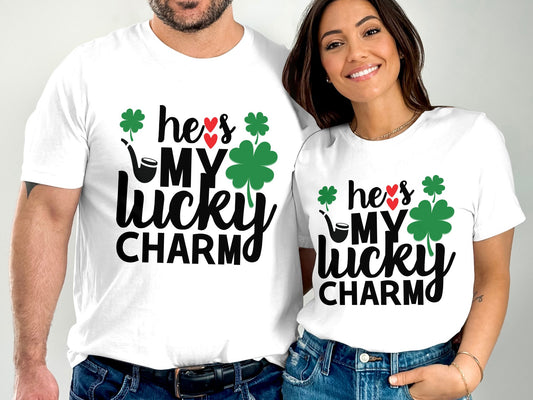 He's My Lucky Charm (St. Patrick's Day T-Shirt)