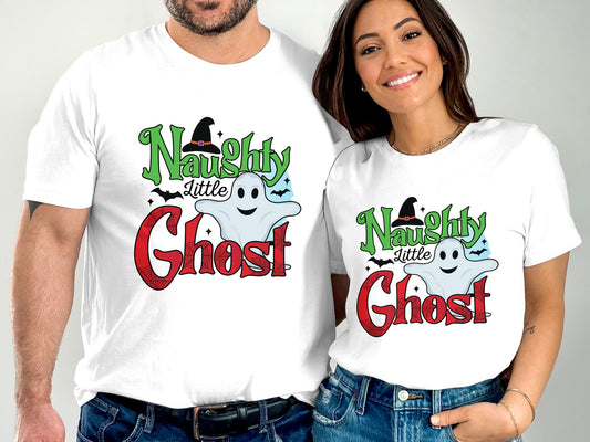 Naughty Little Ghost Halloween T-Shirt