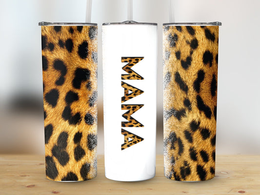 Mama Cheetah Fur Tumbler